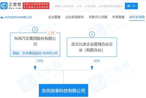 東風汽車關聯公司投資成立科技公司,經營范圍含人工智能應用軟件開發等